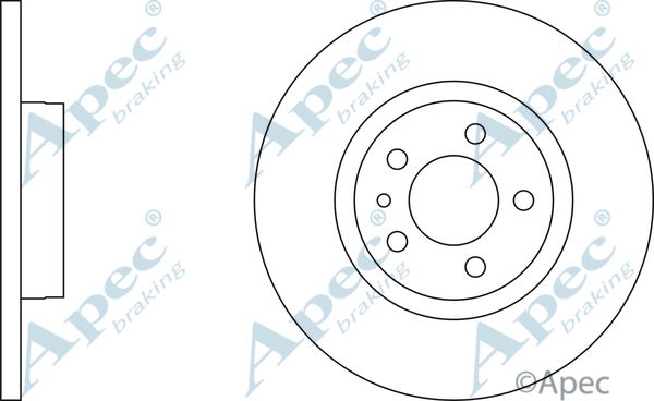 APEC BRAKING Тормозной диск DSK802